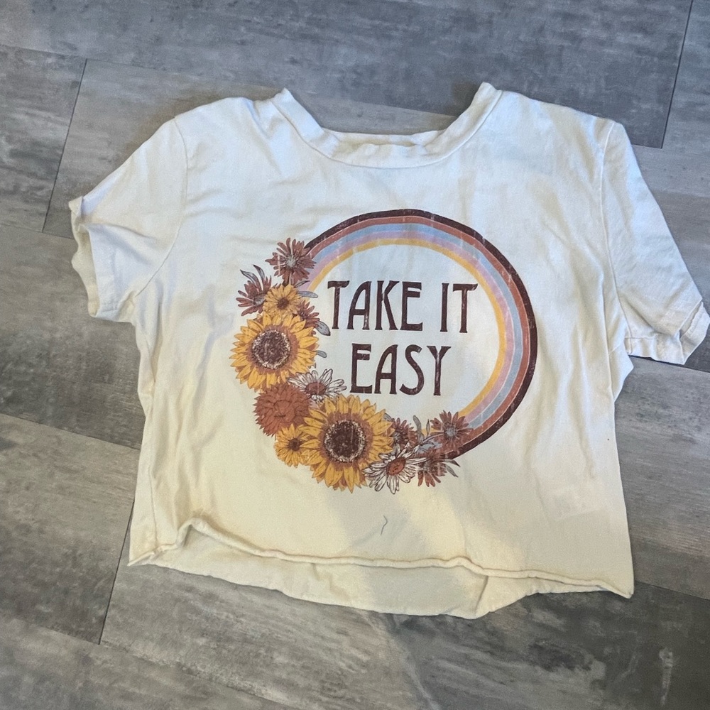 take it easy crop top
